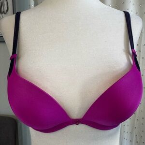 Victoria's Secret Fuchsia and Navy Bra